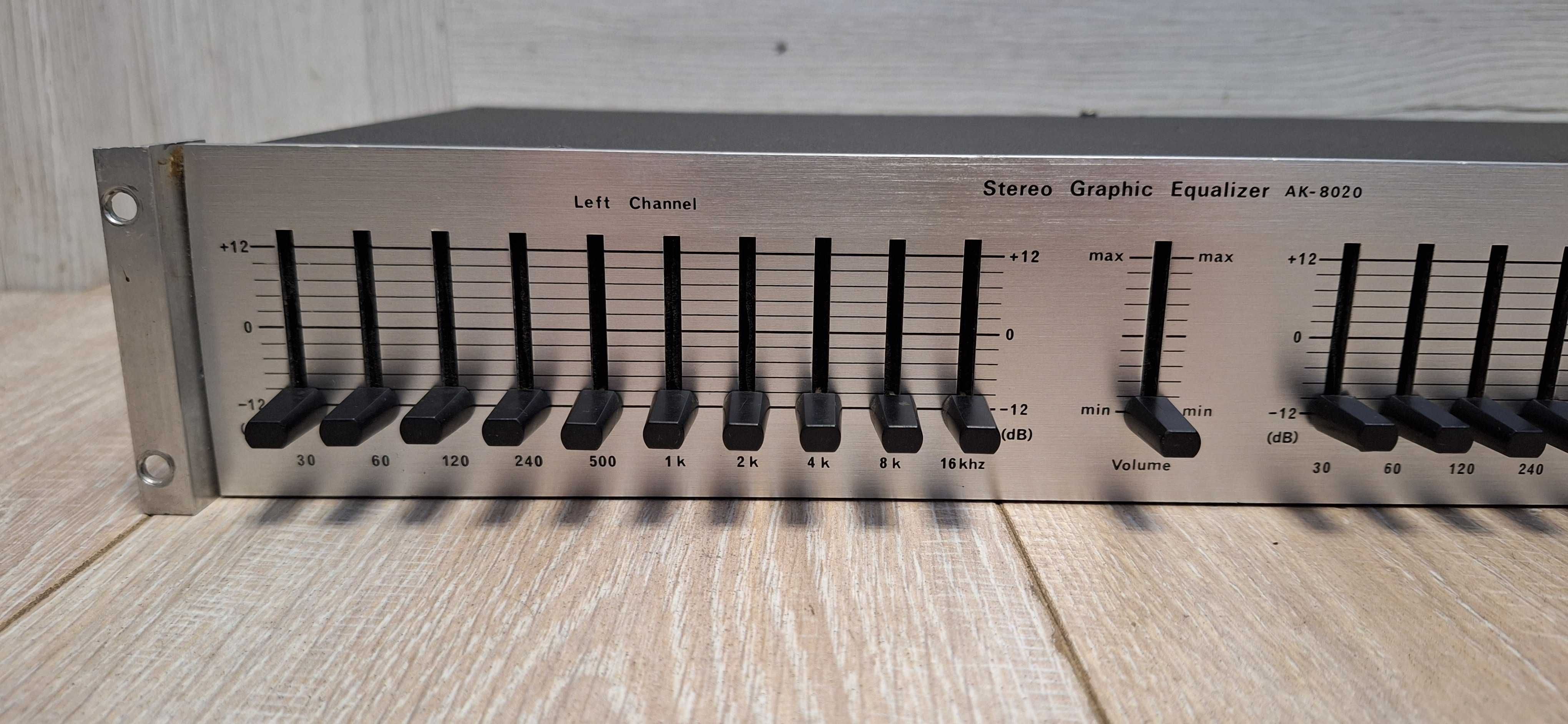 Korektor Stereo Graphic Equalizer AK-8020 ! BDB STAN ! 100 % Sprawny !