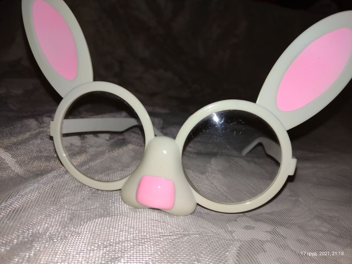 Маска-очки Кролик, Глаза и  Мини-шляпка