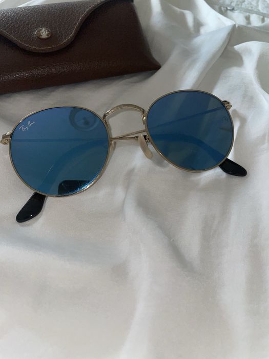 Óculos de sol espelhados azuis - Ray Ban