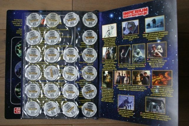 TAZO Star Wars, kapsle, żetony ALbum + Cała kolekcja 50 szt