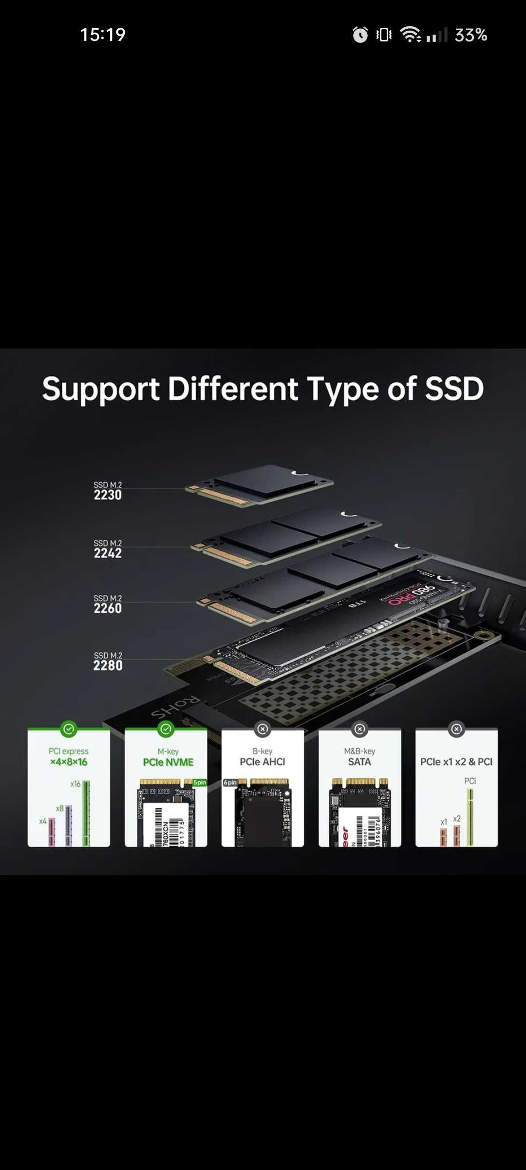 Adapter dysku M.2 do PCIE