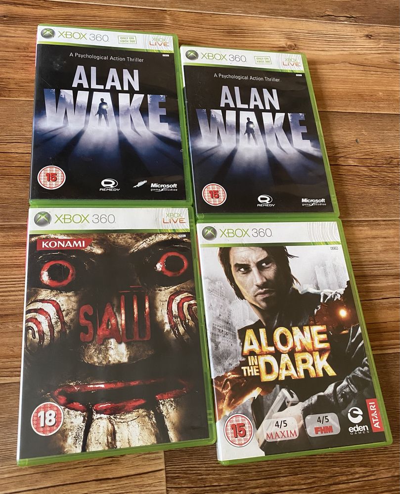 Ігри Xbox 360: Відьмак, Alan Wake, Saw, Alone in the Dark, F.E.A.R