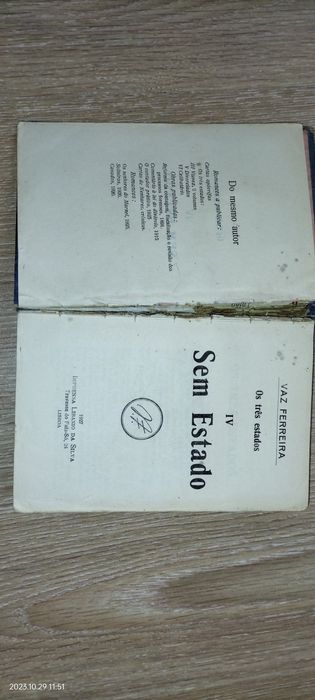 Livro antigo edição 1927