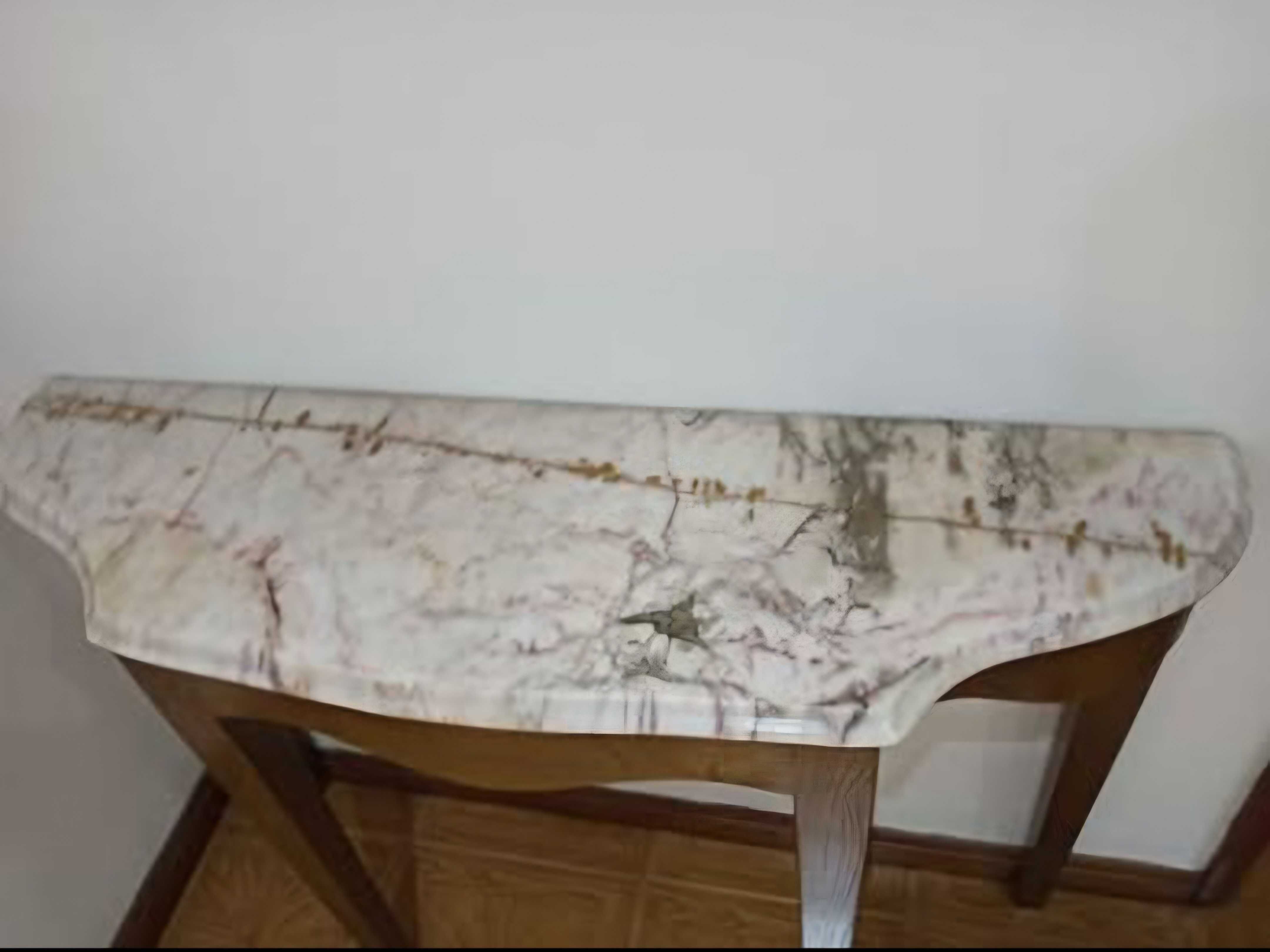 Móvel consola com pedra mármore