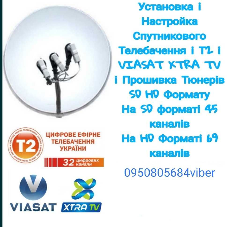 Налаштування телевізорів Т2 приставок та Супутникових антен