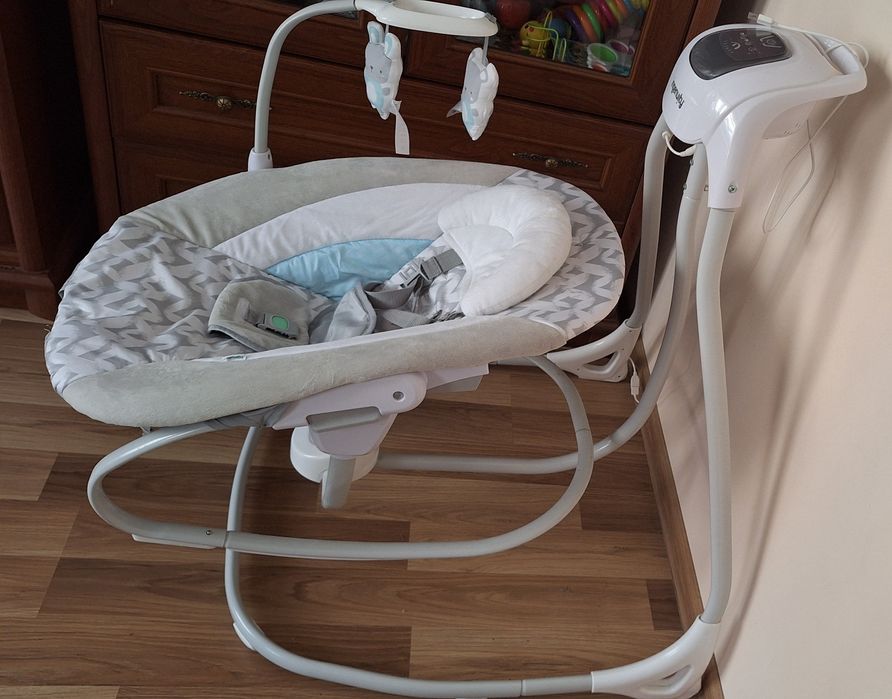 Крісло гойдалка/шезлонг для немовлят 2 в 1 Ingenuity SimpleComfort