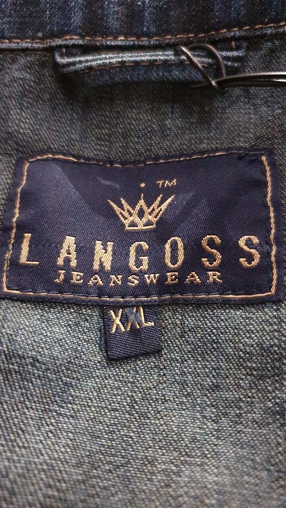 Kurtka jeansowa nowa Langoss Exclusive Unisex rozmiar XXL