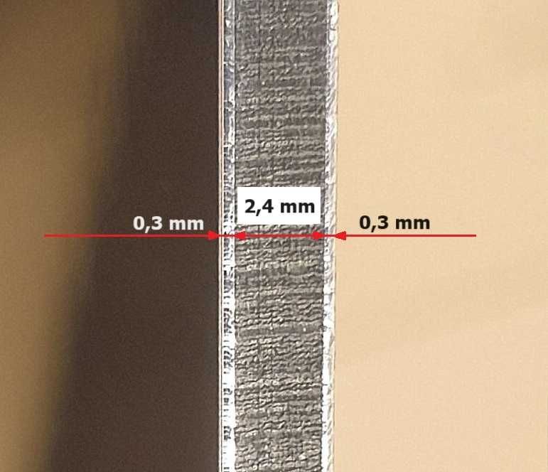 Wysokiej jakości dibond 1,5 x 3,05 m