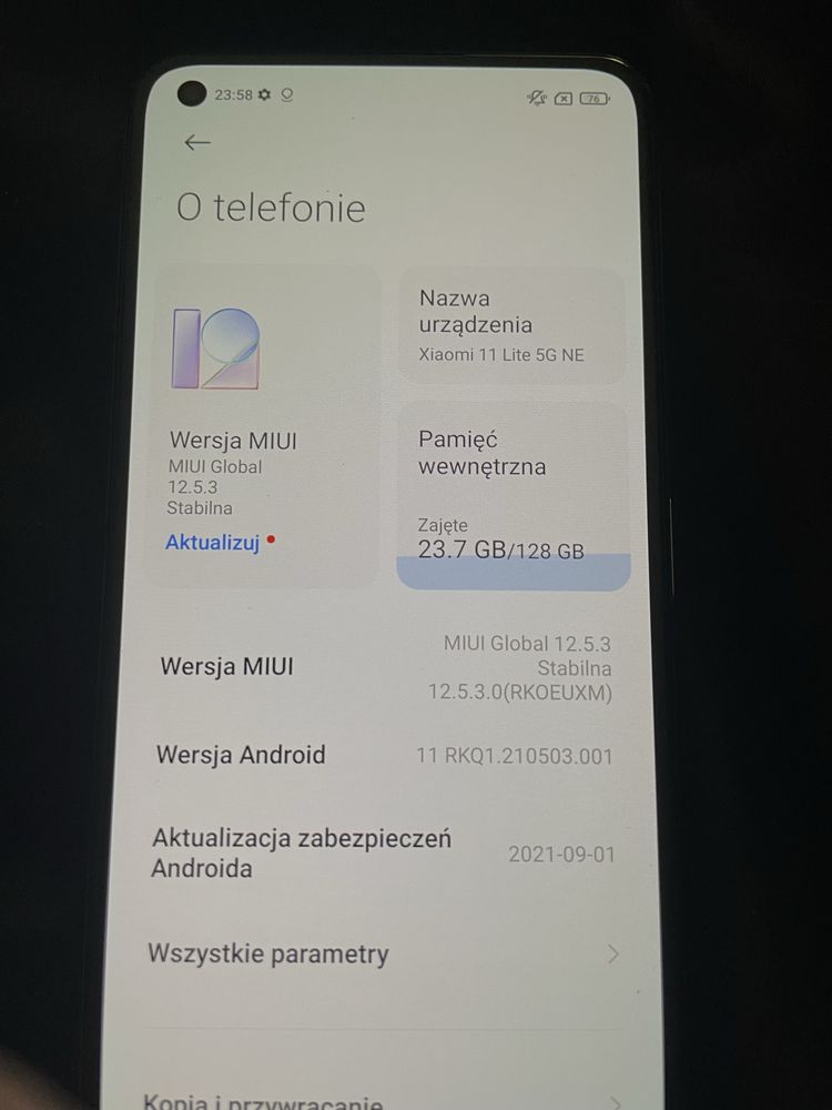 Xiaomi 11 lite 5G NE 128GB Snow