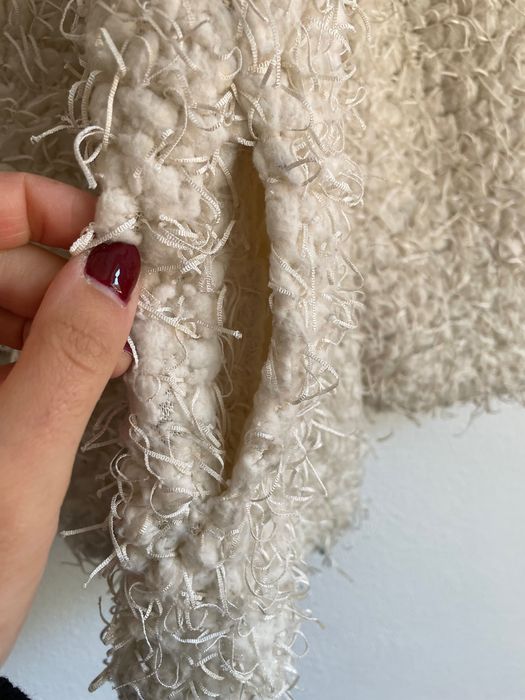 Casaco comprido branco