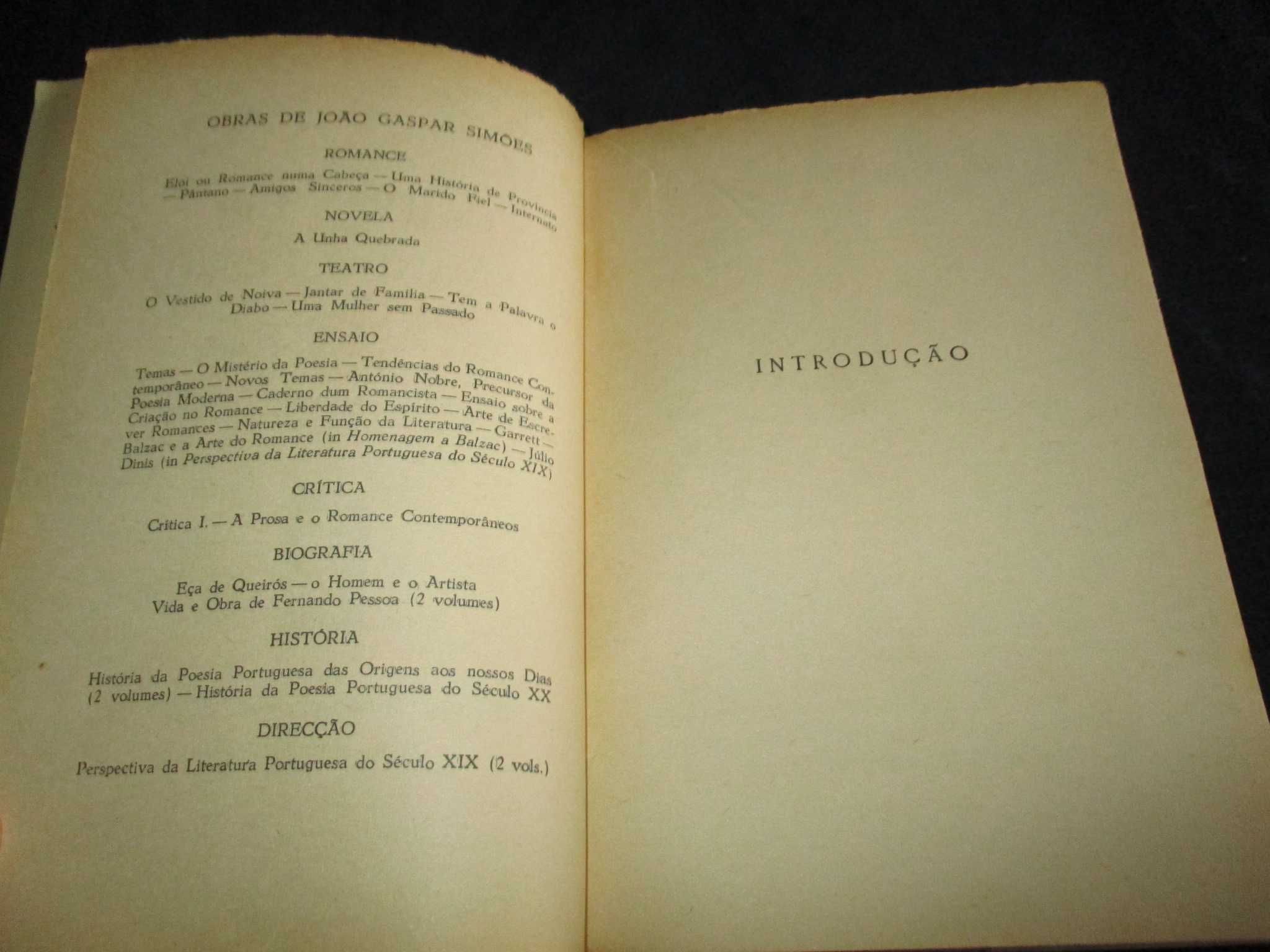 Livro Cartas de Fernando Pessoa a João Gaspar Simões 1ª edição