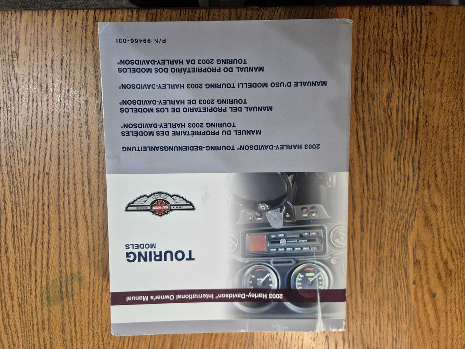 Manual 2003 Harley Davidson centenário Touring Electra Glide Road King