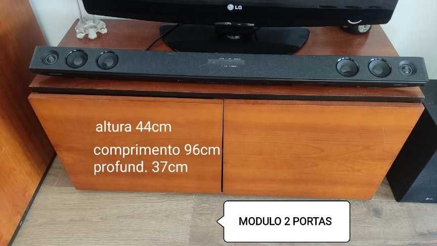 Móvel TV - 3 módulos com garrafeira