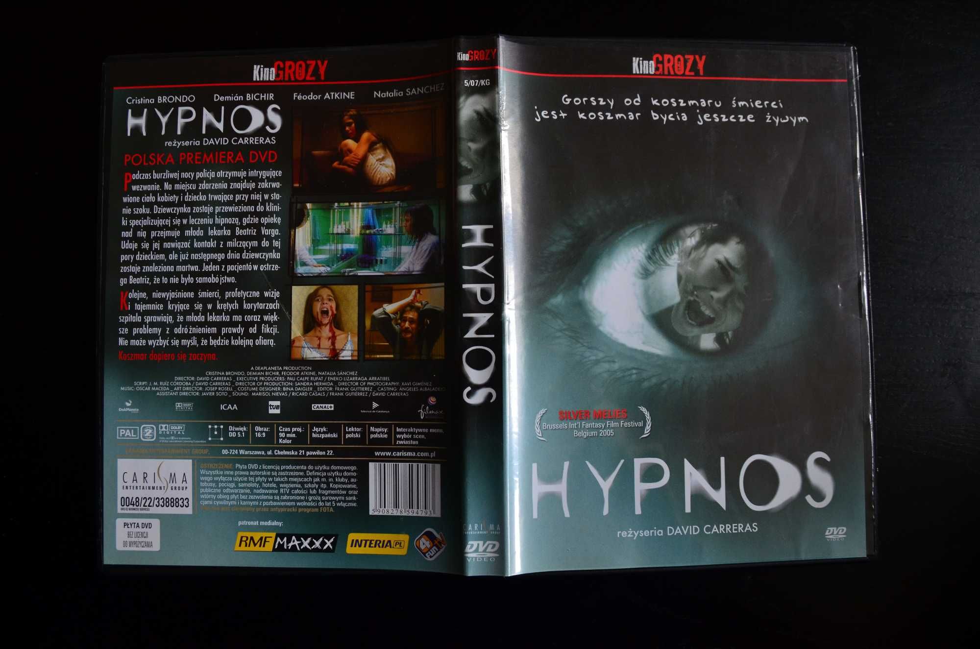 Film Hypnos DVD Horror David Carreras Lektor PL Napisy PL