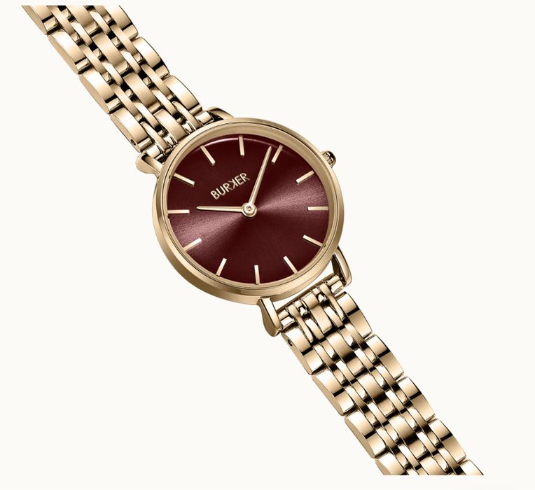 Burker Ruby Petite Gold Burgundy