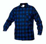 Koszula flanelowa robocza niebieska MIĘKKA r. M - 5XL kraj 100%bawełna