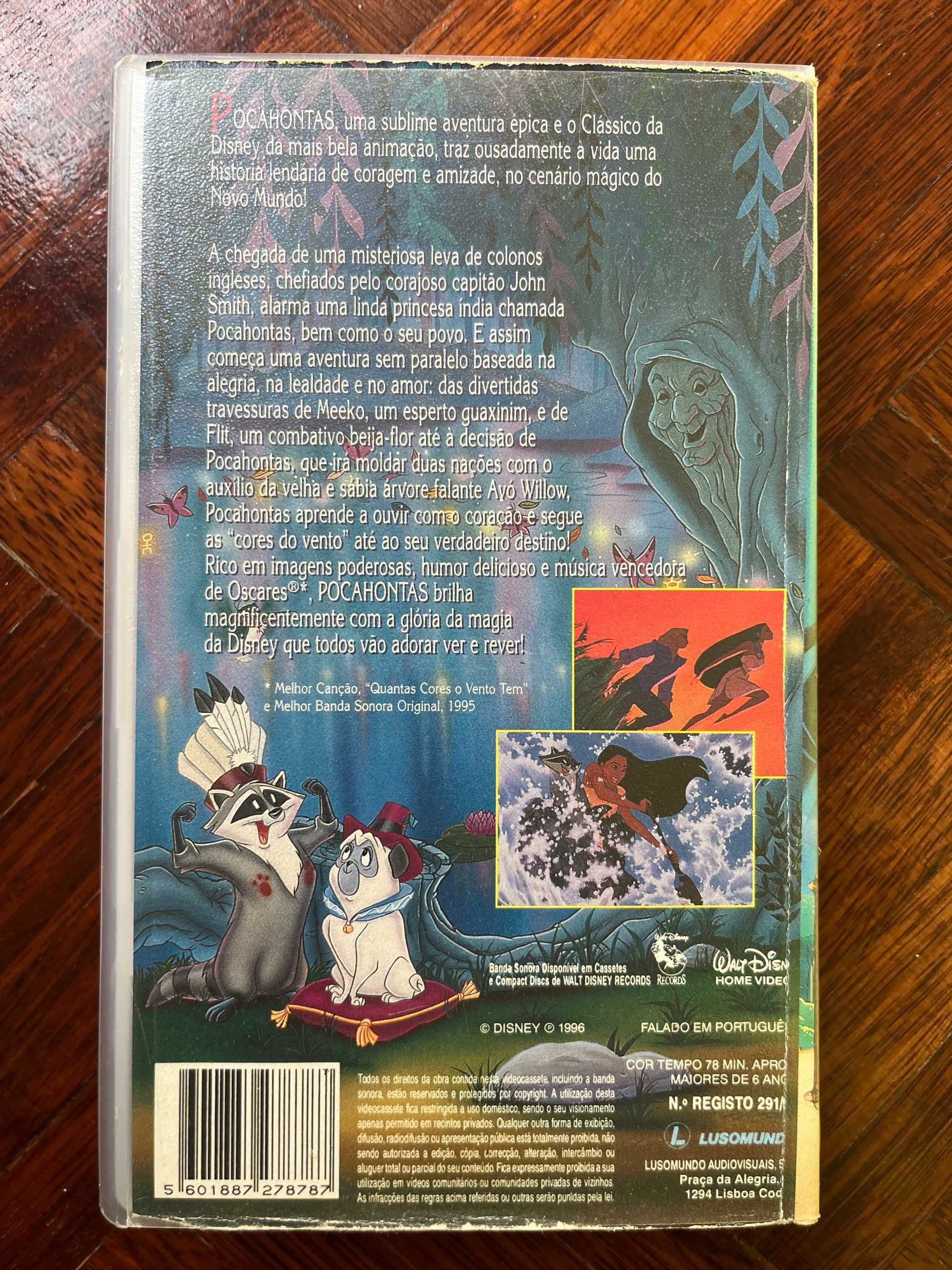 VHS Pocahontas (1995 - 04) DUB PT-PT