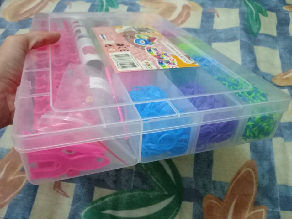 Caixa de elásticos para pulseiras