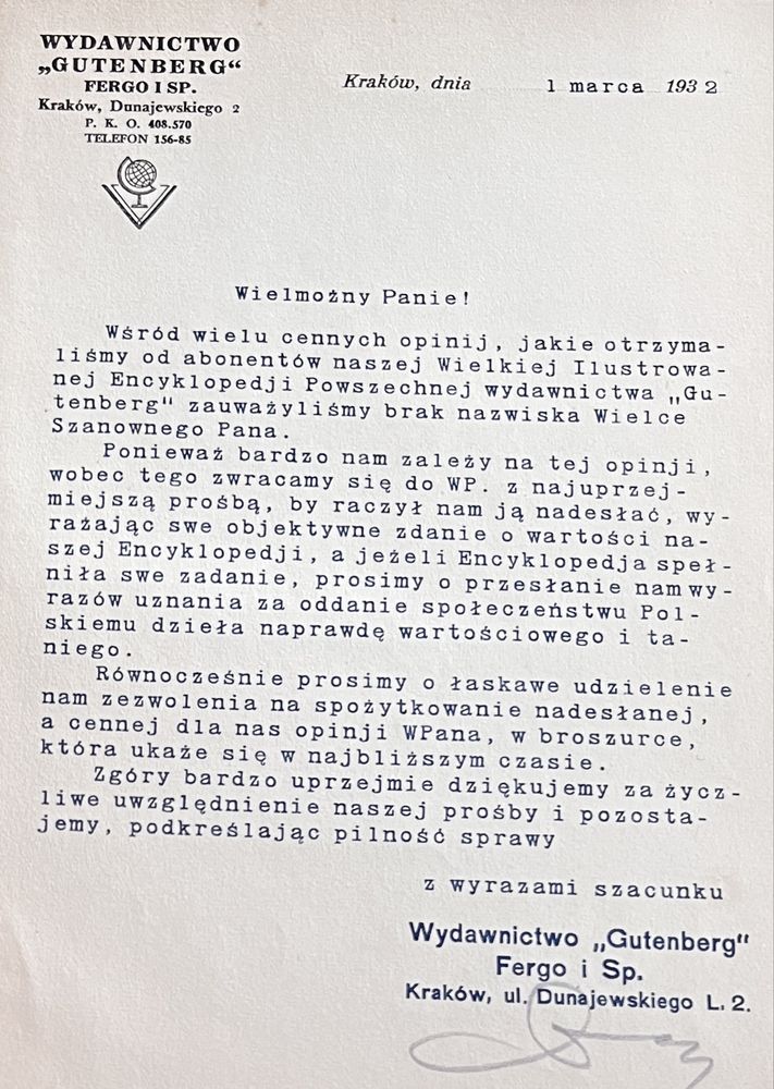 Encyklopedia encykopedja Powszechna Gutenberga 18 tomów 1930 vintage