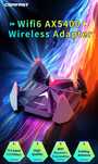 Karta Sieciowa USB-C Wi-Fi 6E AX5400 Tri Band Cztery Anteny 802.11ax