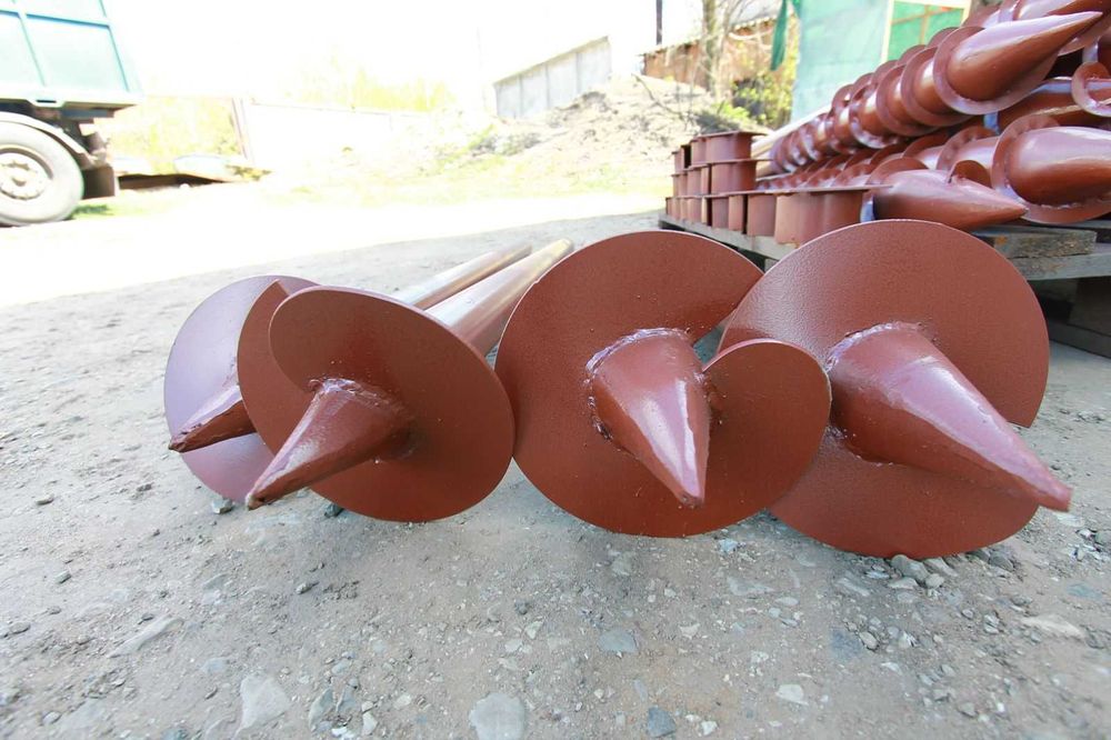 Винтовые сваи , одновитковые, палі, широколопастные, сваї, монтаж