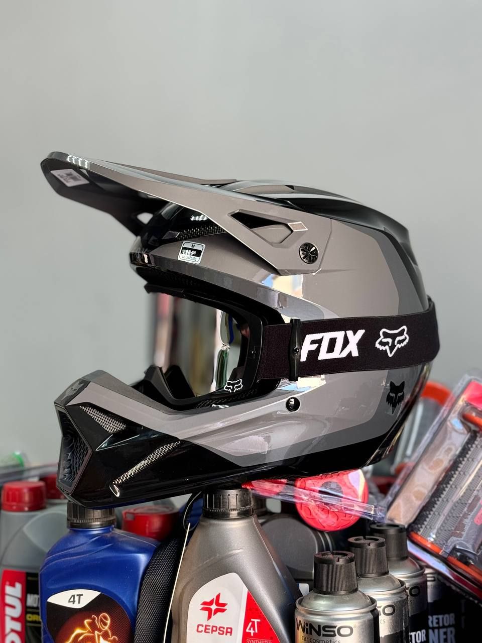 Шлем Fox V1 Nitro, мотошлем Фокс, шлем ендуро, шолом кросовий фокс
