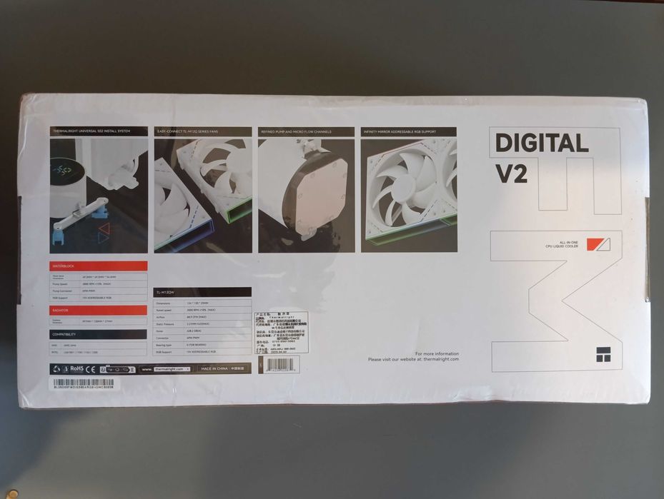 Водяне охолодження Thermalright Frozen Magic 360 Digital ARGB White V2