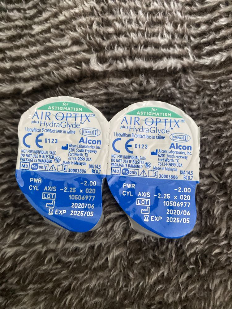 Лінзи астигматика biofinity torik та aer optix for astigmatizm