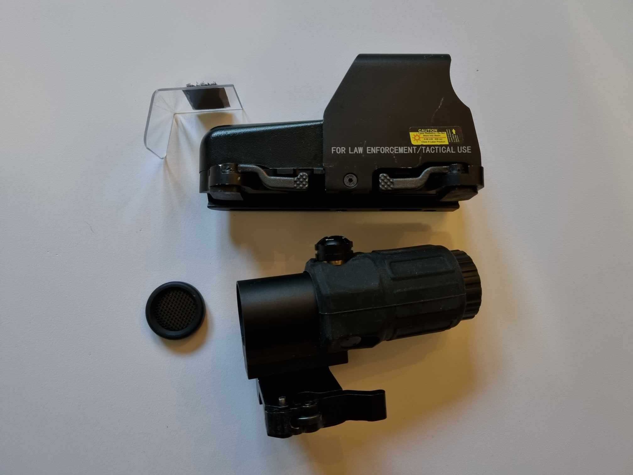 Kolimator magnifier luneta - 553 typu eotech 3x30 et Aim-O ASG osłony