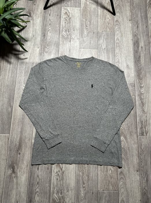 Лонгслив Polo Ralph Lauren Classic Cotton Grey Long Sleeve