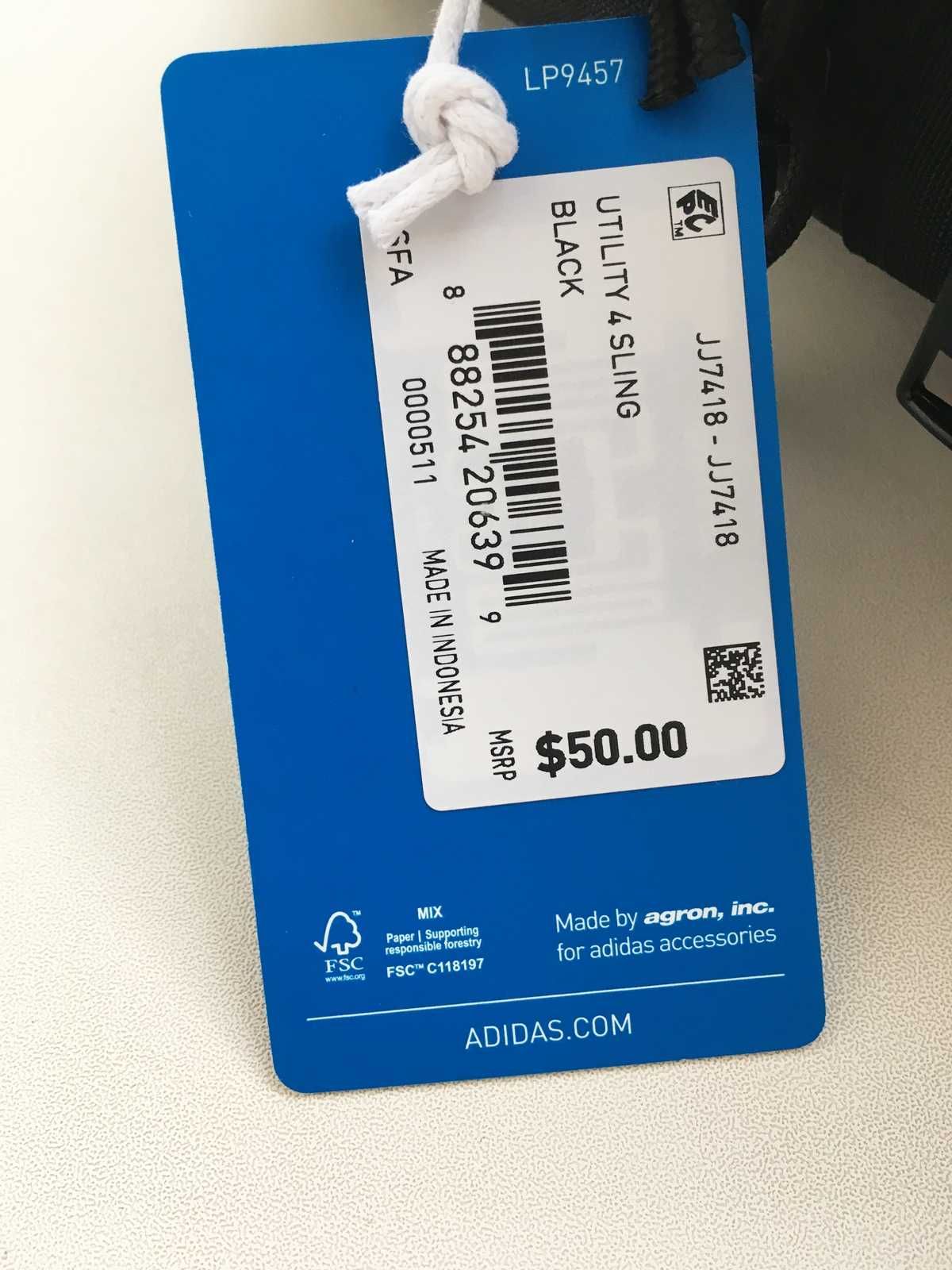 Сумка слінг Adidas, сумка слинг, рюкзак Adidas. Оригінал. З США