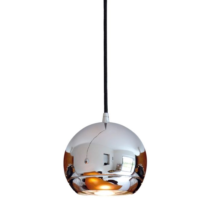 lampa sufitowa zwis kula chrom