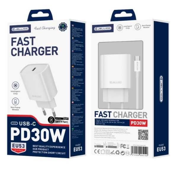 Ładowarka sieciowa USB Typ C Szybka 30W Jellico