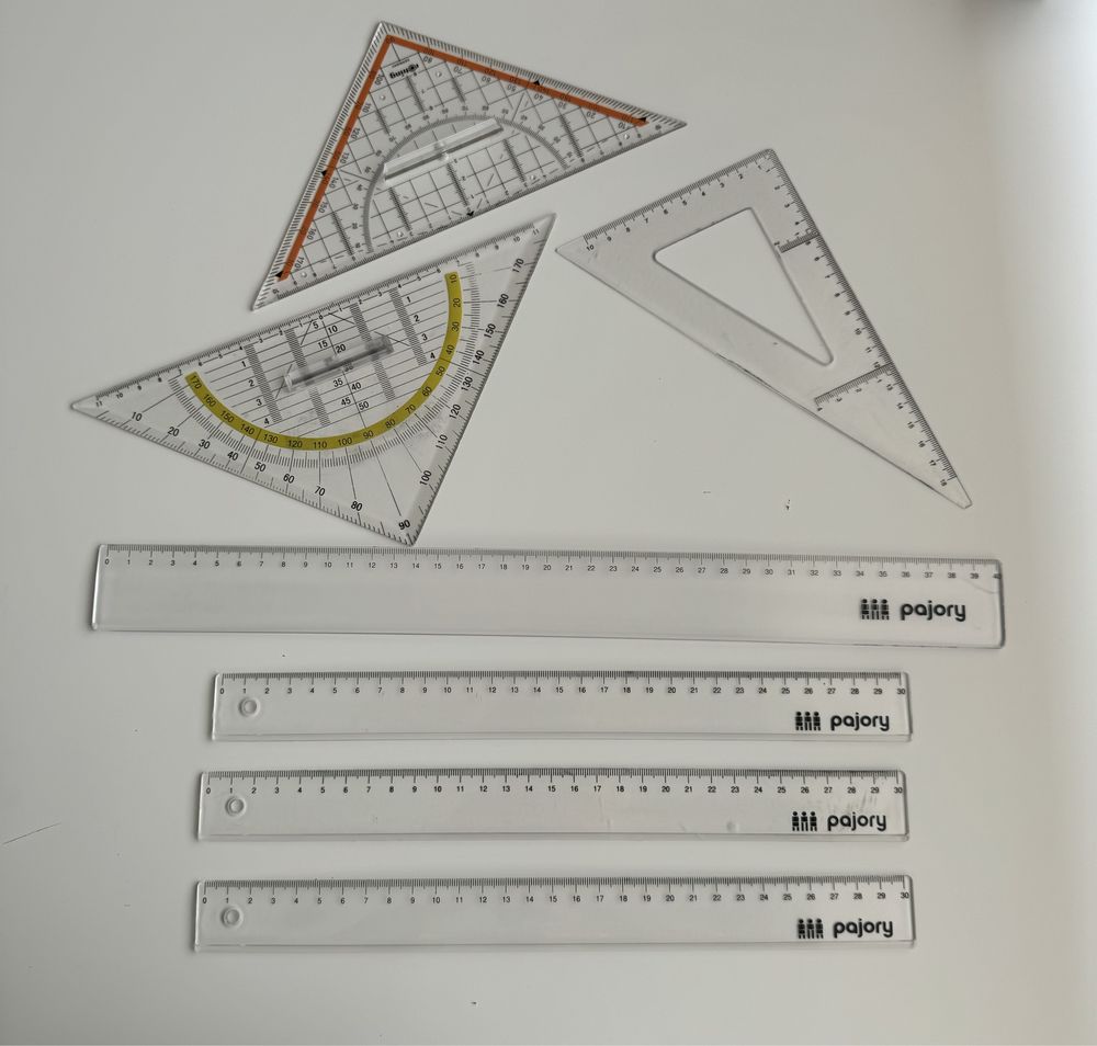 Réguas/ Esquadro/ Esquadro Geométrico