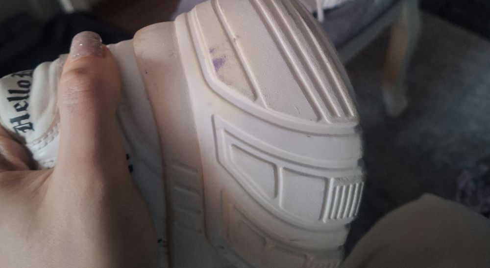 Buty Platformy Bershka Koi Killstar Hello Kitty Sanrio Białe Tribal