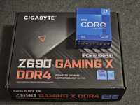 Gigabyte Z690 Gaming X + i7 12700kf (gwarancja)
