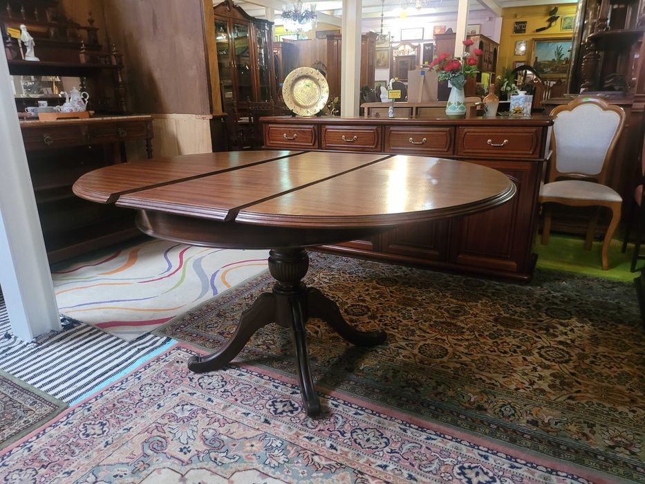 Mesa redonda extensível - Muito bom estado geral