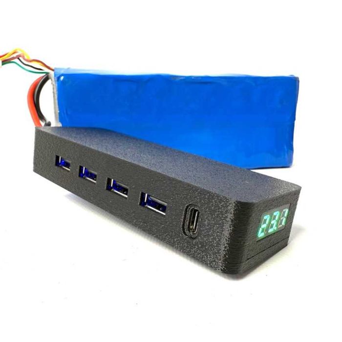 Адаптер XT60 4 USB  PD 65W, блок живлення від FPV акумулятор