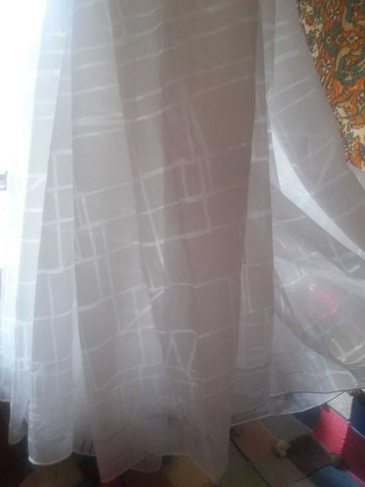 Тюль відріз 7*3м з металевим відвісом обтяжувачем
