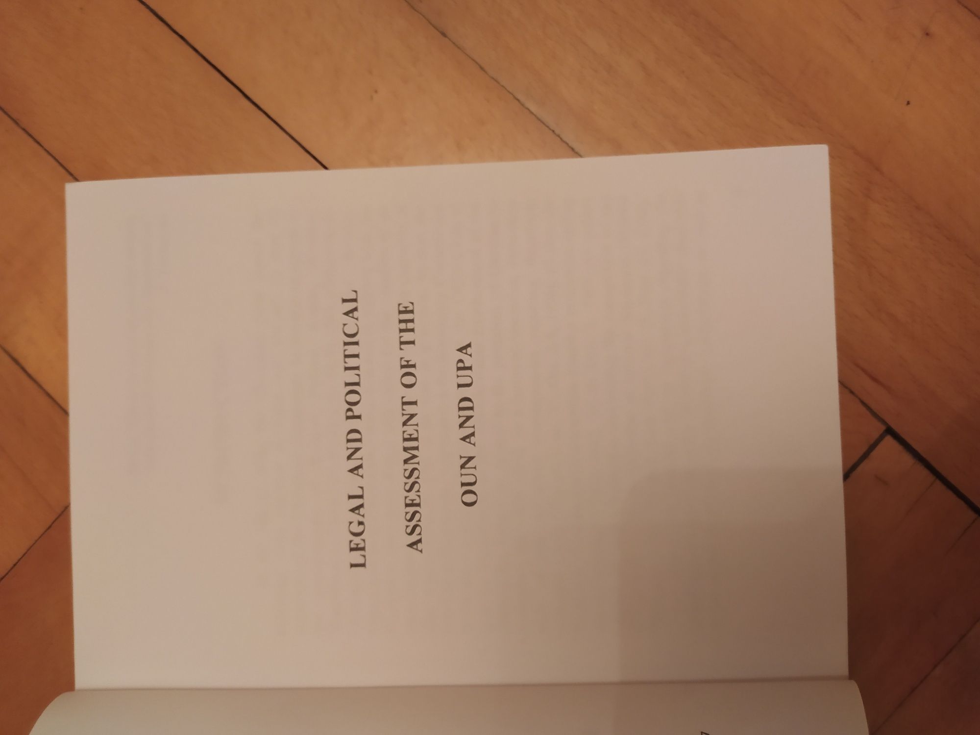 Ocena polityczna i prawna OUN i UPA Wiktor Poliszczuk