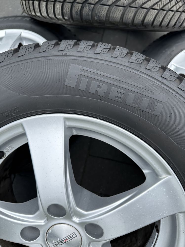 зимова гума Pirelli Cinturato 195/65 R15 + диски Dezent 5x112