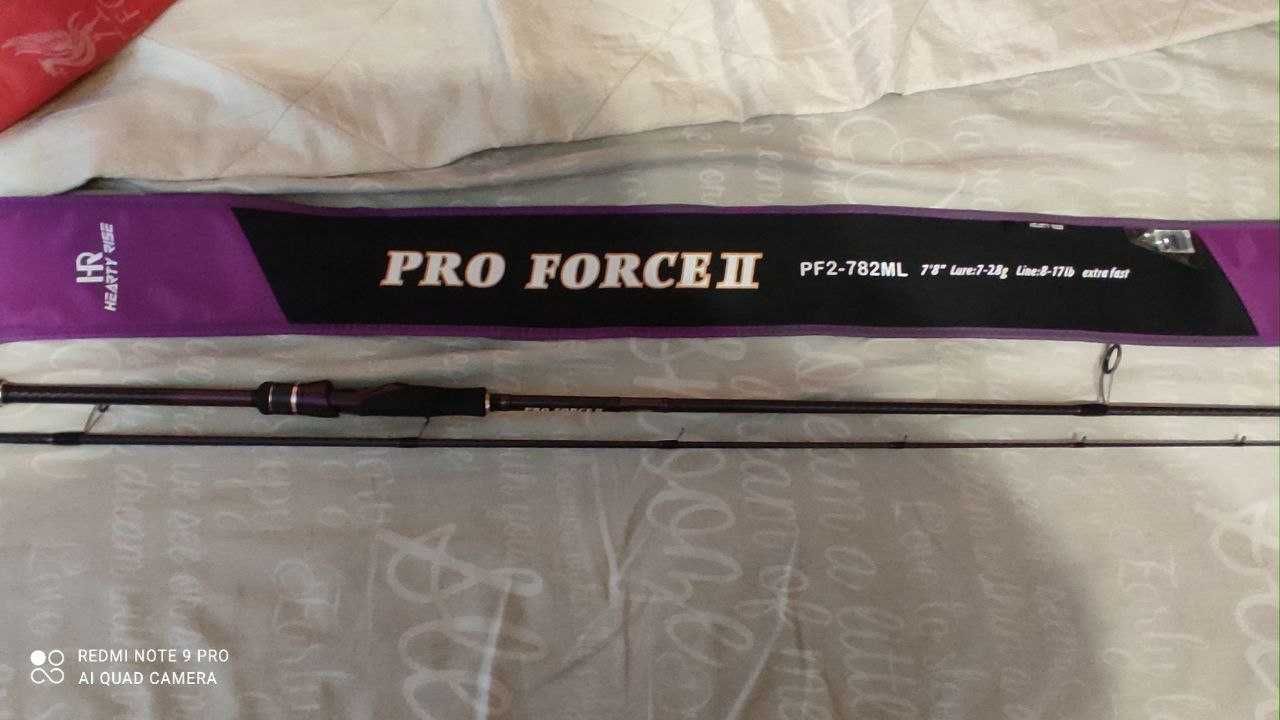 спиннинг Hearde rise pro force 2 тест 7-28 гр  8-17 lb 782 ml