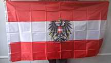 K086 Flaga Austrii Z Godłem Państwowym 150x90cm