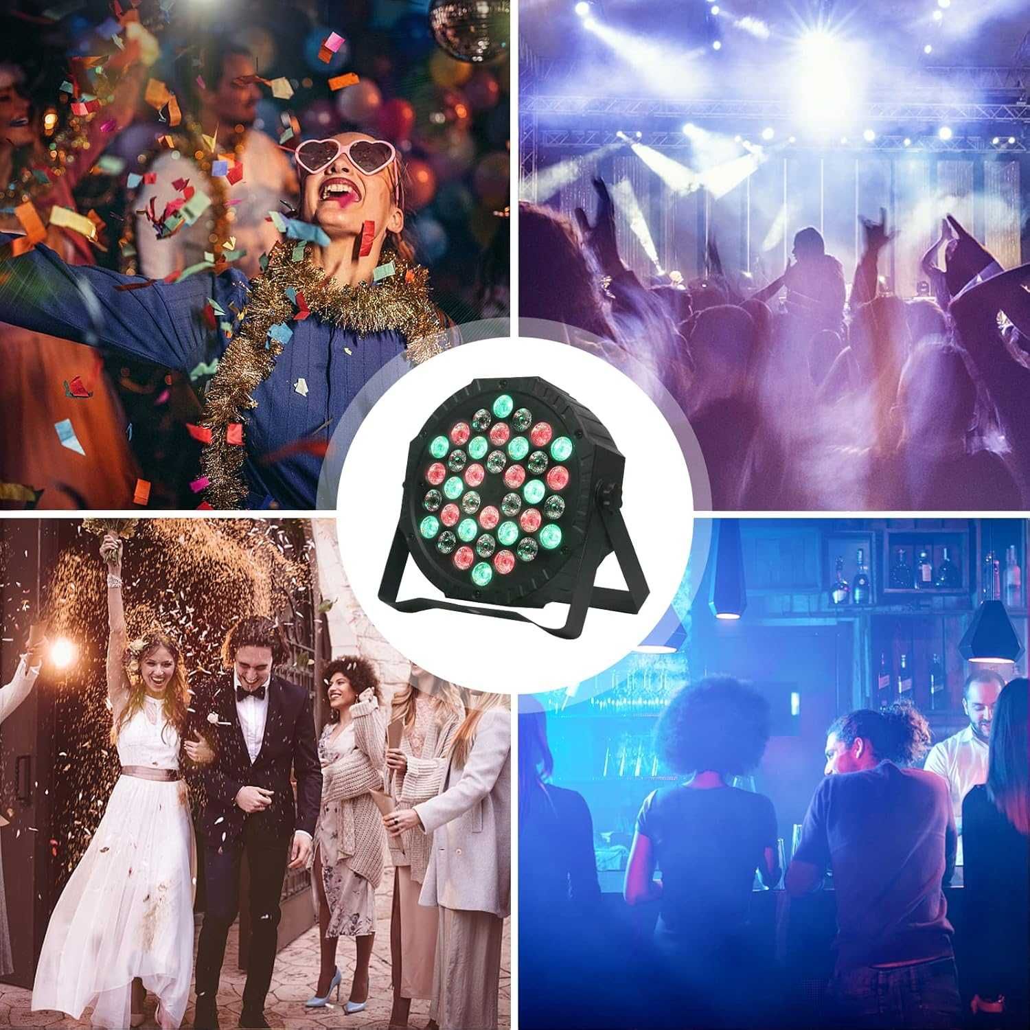Nowe oświetlenie LED / lampa dyskotekowa / 4szt / RGB / DMX512 !9394!