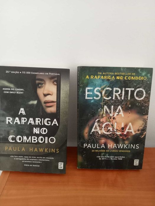 Pack 2 livros "A rapariga no comboio" + "Escrito na água"