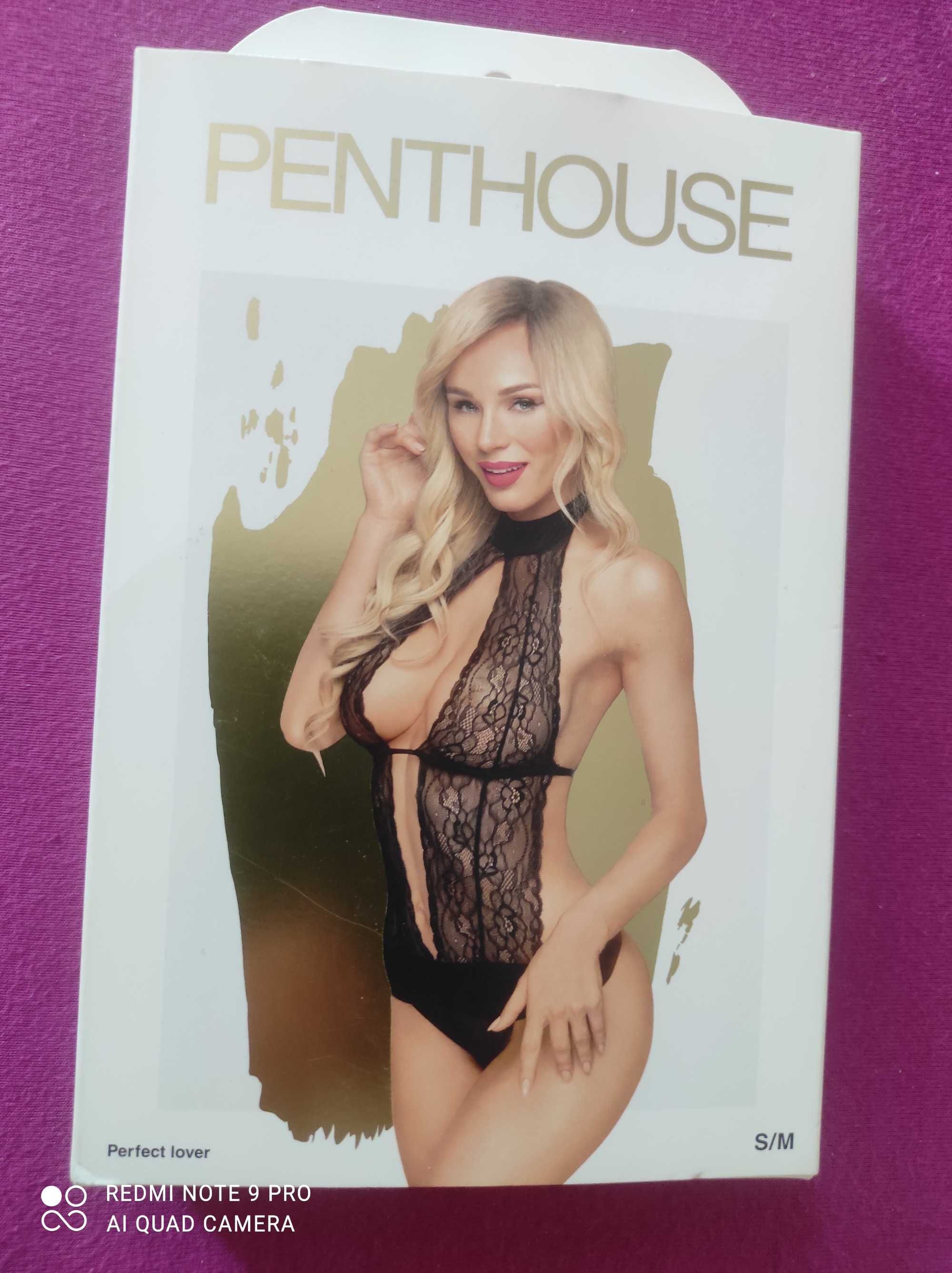 Body koronkowe czarne Penthouse
