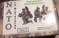 Figurki NiM Snipers group 82-st Airborne Division set 3 1/35
