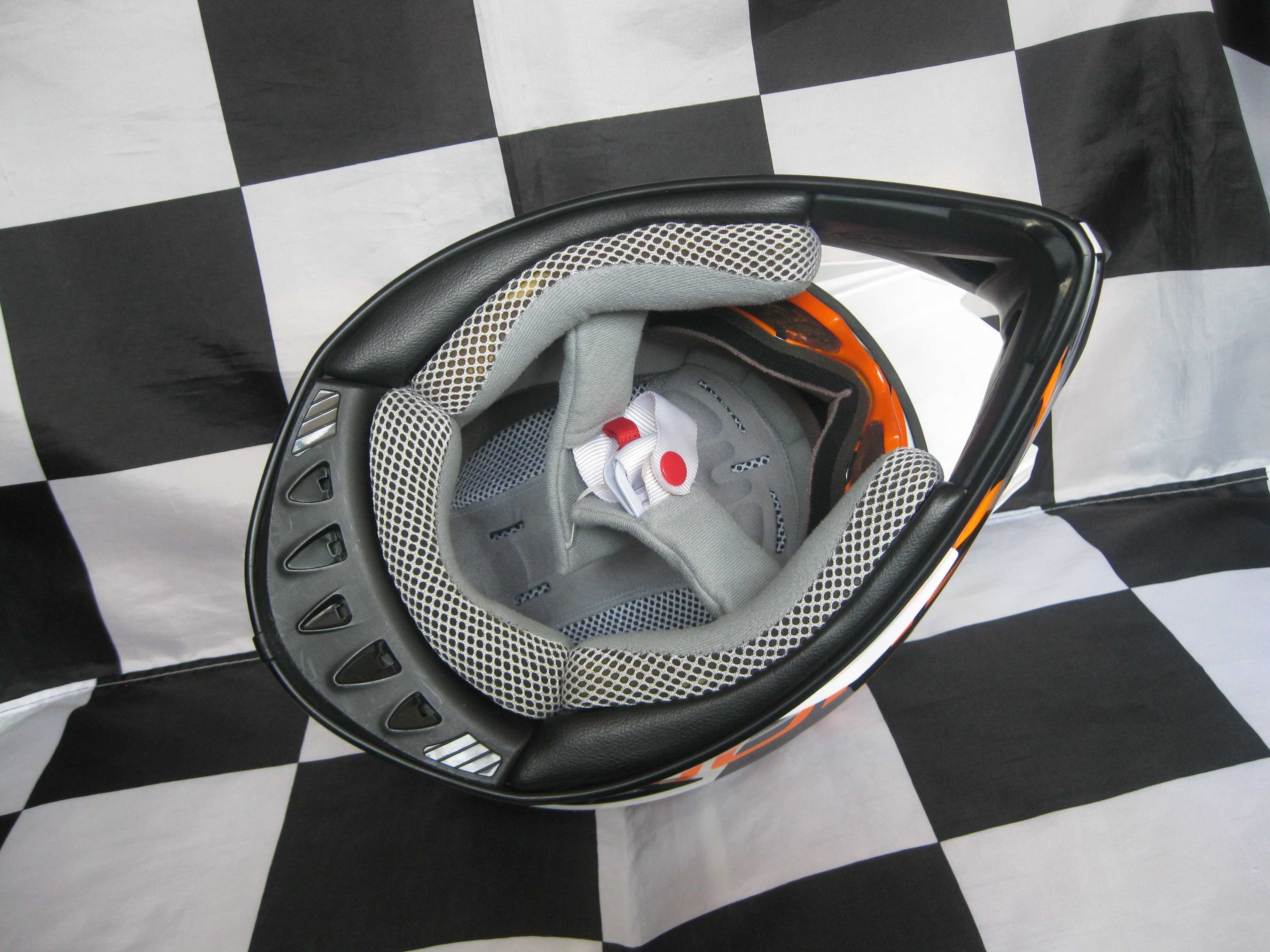 Kask enduro SUOMY RUMBLE rozm.L 59-60cm + gogle OAKLEY PROVEN KTM