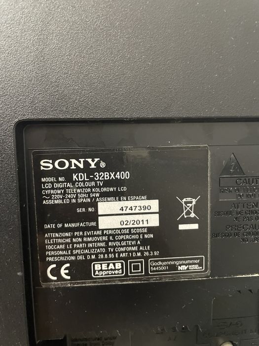 Telewizor TV SONY Bravia KDL-32BX400