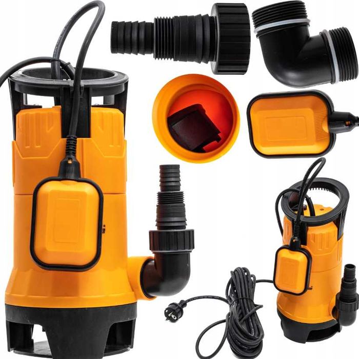 POMPA DO WODY Brudnej Czystej Szamba Ścieków 12500l/h Eco (GRATIS)